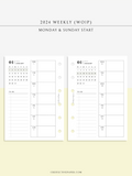 W108_GX_WO1P_2024 | 2024 Weekly Planner, Blank