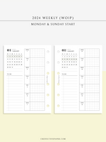 W108_G_WO1P_2024 | 2024 Weekly Planner, Grid