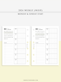 W108_G_WO1P_2024 | 2024 Weekly Planner, Grid