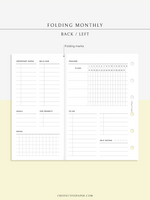 M124 | Folding Monthly Planner