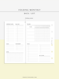 M124 | Folding Monthly Planner