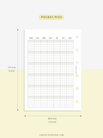 M123_G | Monthly Planner, MO1P, Grid