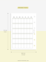 M123_B | Monthly Planner, MO1P, Blank