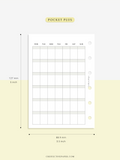 M123_B | Monthly Planner, MO1P, Blank