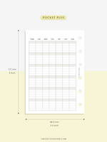 M123_L | Monthly Planner, MO1P, Lined