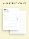 W108_GX_WO2P_2024 | 2024 Weekly Planner, Blank