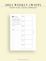 W108_GX_WO1P_2024 | 2024 Weekly Planner, Blank