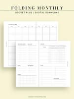M124 | Folding Monthly Planner