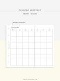 M124 | Folding Monthly Planner