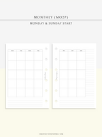 M122_L | Monthly, MO2P, Lined