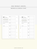 W108_G_WO1P_2024 | 2024 Weekly Planner, Grid