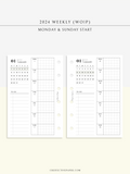 W108_G_WO1P_2024 | 2024 Weekly Planner, Grid