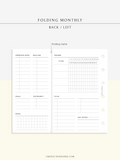 M124 | Folding Monthly Planner