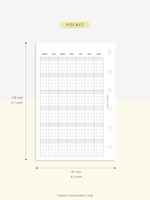 M123_G | Monthly Planner, MO1P, Grid