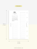 M118_2024 | 2024 Half-Page Calendar, Monthly Task list