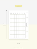 M123_B | Monthly Planner, MO1P, Blank