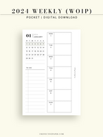 W108_GX_WO1P_2024 | 2024 Weekly Planner, Blank