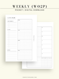 W128 | Weekly Planner, WO2P