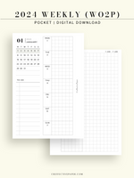 W108_G_WO2P_2024 | 2024 Weekly Planner, Grid