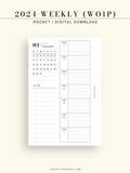 W108_G_WO1P_2024 | 2024 Weekly Planner, Grid