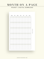 M123_G | Monthly Planner, MO1P, Grid