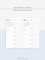 W108_G_WO1P_2024 | 2024 Weekly Planner, Grid