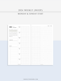 W108_G_WO2P_2024 | 2024 Weekly Planner, Grid