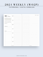 W108_G_WO2P_2024 | 2024 Weekly Planner, Grid