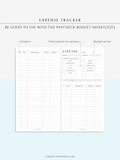 T126 | Expense Tracker in Budget, Spending Log Template