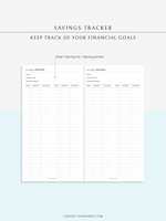 T109 | Money Savings Challenge Tracker