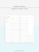 W128 | Weekly Planner, WO2P