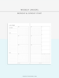 W128 | Weekly Planner, WO2P