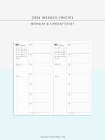 W108_G_WO1P_2024 | 2024 Weekly Planner, Grid