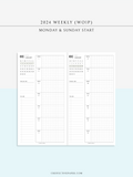W108_G_WO1P_2024 | 2024 Weekly Planner, Grid