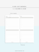 N107 | Checklist Bundle Template to Personalize Category