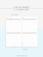 N107 | Checklist Bundle Template to Personalize Category