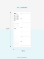 W108_GX_WO2P_2024 | 2024 Weekly Planner, Blank