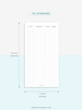 T126 | Expense Tracker in Budget, Spending Log Template