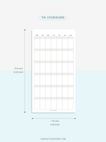 M123_B | Monthly Planner, MO1P, Blank