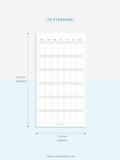 M123_B | Monthly Planner, MO1P, Blank