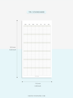 M123_G | Monthly Planner, MO1P, Grid