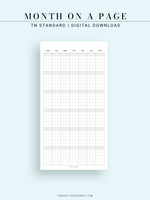 M123_G | Monthly Planner, MO1P, Grid