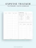 T126 | Expense Tracker in Budget, Spending Log Template