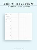 W108_G_WO2P_2024 | 2024 Weekly Planner, Grid