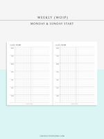 W126_WO1P | Weekly Planner, Week on a Page