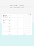 W108_GX_WO2P_2024 | 2024 Weekly Planner, Blank