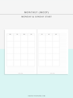 M122_L | Monthly, MO2P, Lined