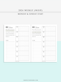 W108_G_WO1P_2024 | 2024 Weekly Planner, Grid