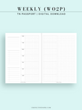 W108_G_WO2P | Weekly Planner, WO2P, Grid