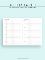 W126_WO1P | Weekly Planner, Week on a Page